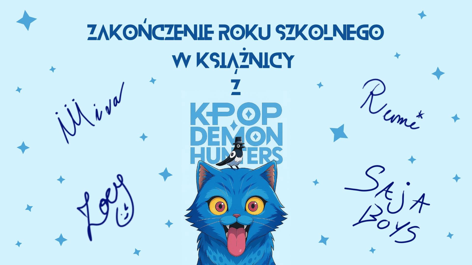 Zakończenie roku szkolnego w Książnicy z „K-Pop Demon Hunters”