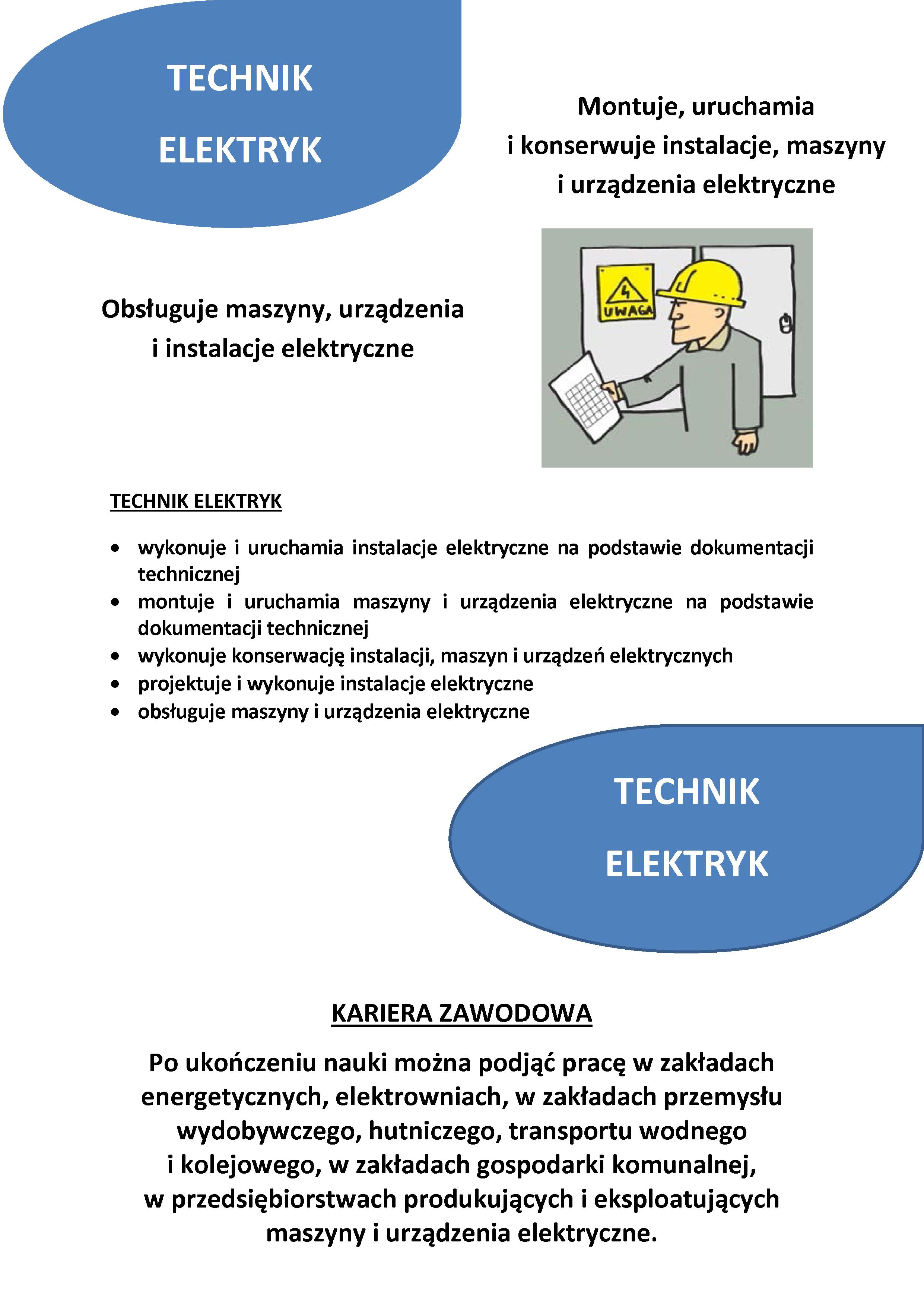 Technik elektryk