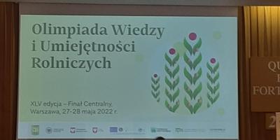 Gastronomik na XLV Olimpiadzie Wiedzy i Umiejętności Rolniczych