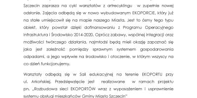 Warsztaty z artrecyklingu w „Zielonym Ekoporcie”