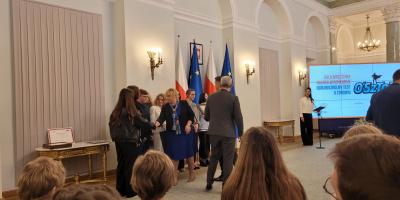 Uczniowie ZS nr 6 na gali w Pałacu Prezydenckim w Warszawie