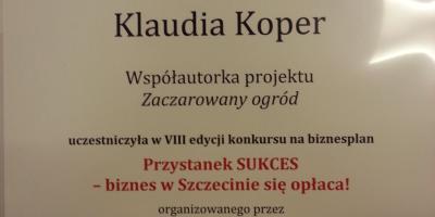 Biznesplan naszych uczniów wyróżniony w finale
