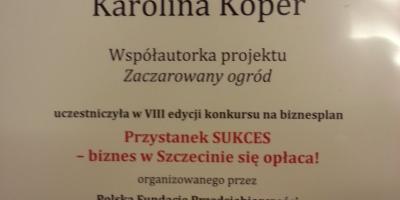 Biznesplan naszych uczniów wyróżniony w finale
