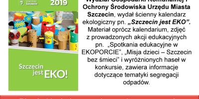 Kalendarze dla placówek oświatowych „Szczecin jest EKO”