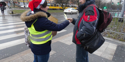 Mikołaje z odblaskami - Reportaż