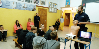 Prelekcje i warsztaty z pomocy przedmedycznej w MOS przy ul. Jagiellońskiej w Szczecinie