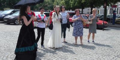 Bolesław Prus na Placu Orła Białego