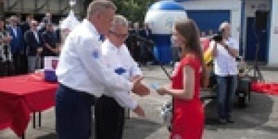 Uroczystość na bazie Szczecińskiego WOPR - Reportaż