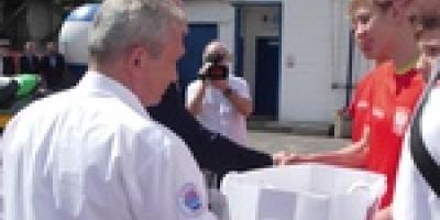 Uroczystość na bazie Szczecińskiego WOPR - Reportaż