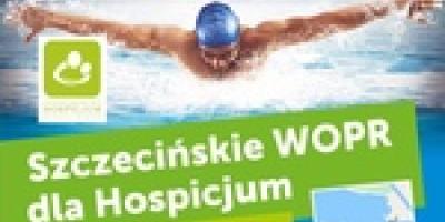 Szczecińskie WOPR dla Hospicjum - wpław przez Zalew