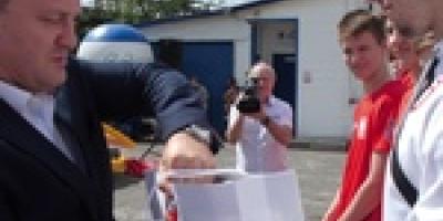 Uroczystość na bazie Szczecińskiego WOPR - Reportaż