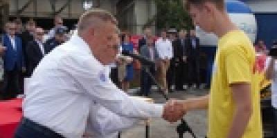 Uroczystość na bazie Szczecińskiego WOPR - Reportaż